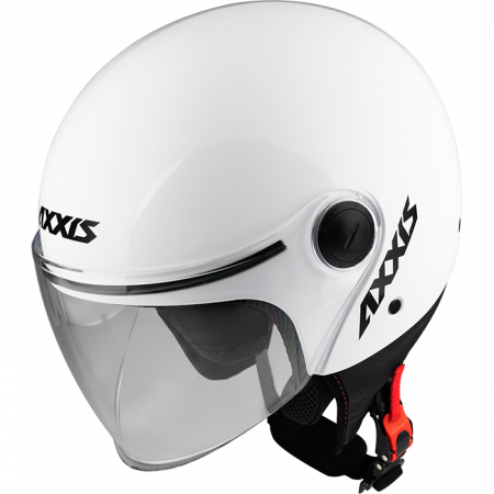 JET helmet AXXIS SQUARE solid gloss pearl white M