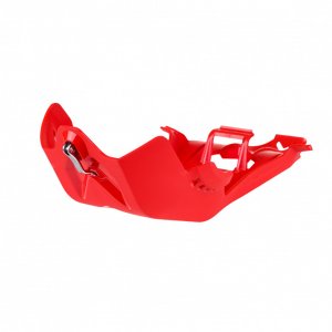 Skid Plate POLISPORT with link protector Red