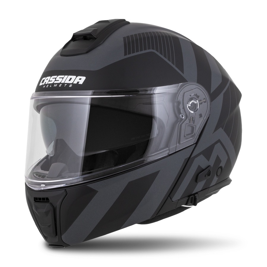 Full face helmet CASSIDA Modulo 2.0 Profile Vision matt black/ grey/ reflective grey 2XL
