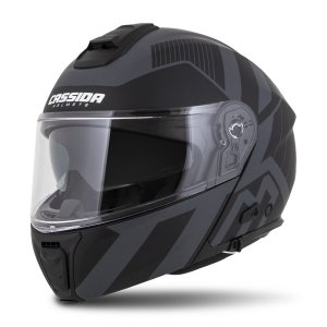 Full face helmet CASSIDA Modulo 2.0 Profile Vision matt black/ grey/ reflective grey XS