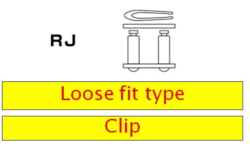 Clip type connecting link D.I.D Chain 415S RJ